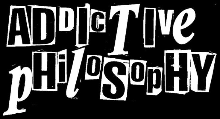 Addictive pHilosopHy Text Logo Black Background